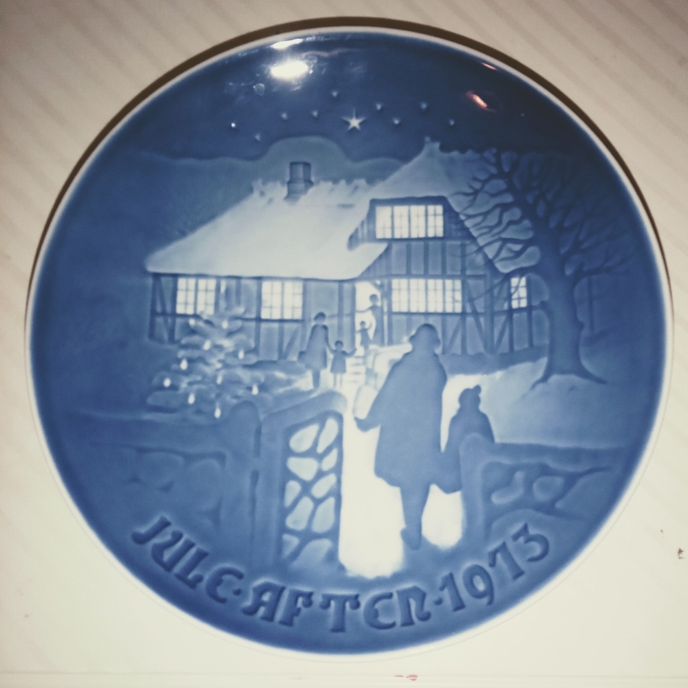 B&G Country Christmas Plate Limited Edition 1973